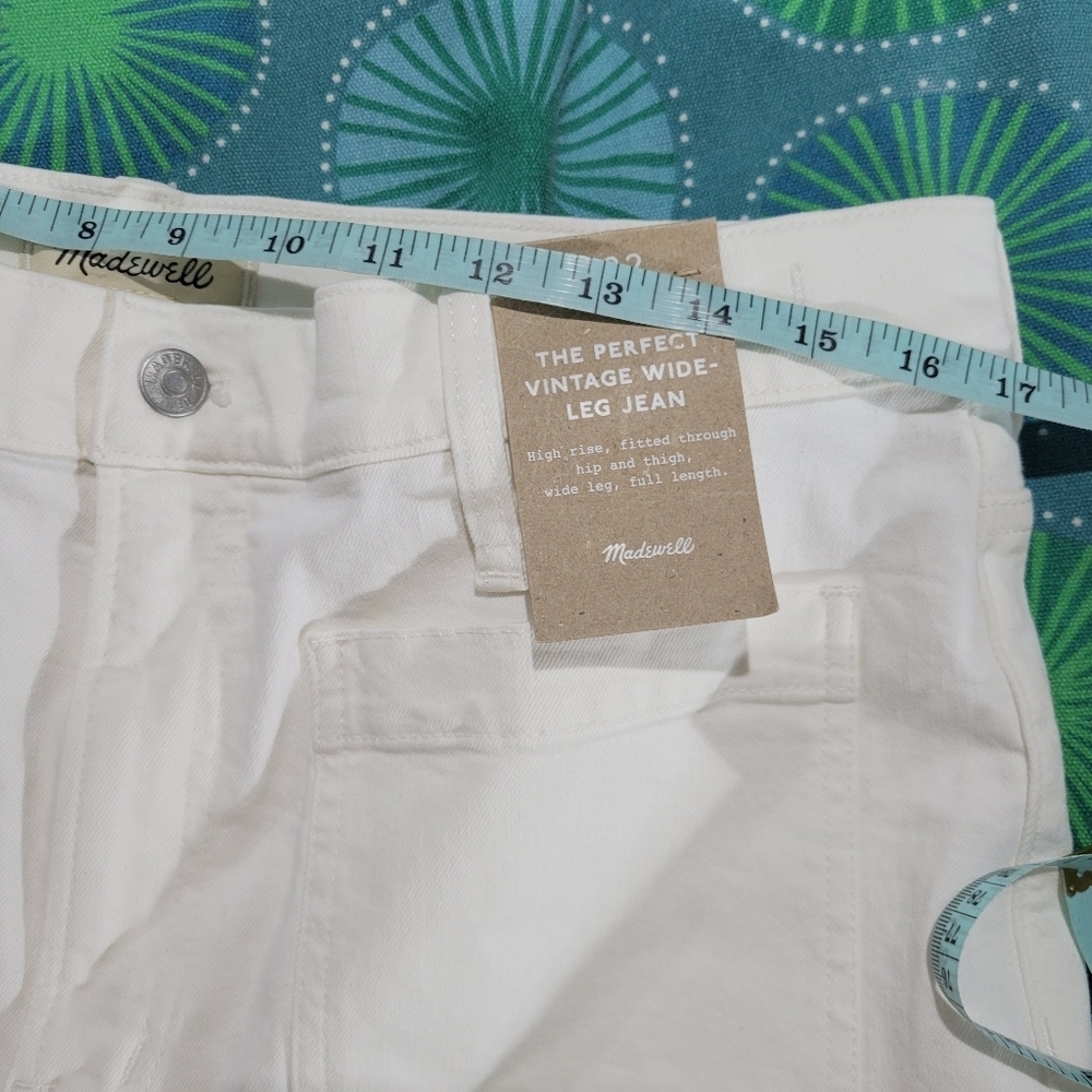 Madewell The Emmett Wide-Leg Full Length Jean: Patch Pocket Edition NWT Sz 32 - Picture 12 of 12